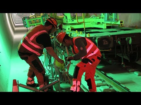 Einblick in die Arbeit im Ceneri-Basistunnel.