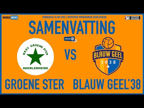 Samenvatting Groene Ster-Blauw Geel '38 26-05-2022