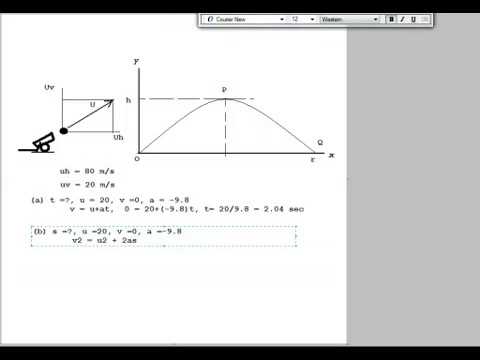 Higher Physics Unit1 Revision Projectiles