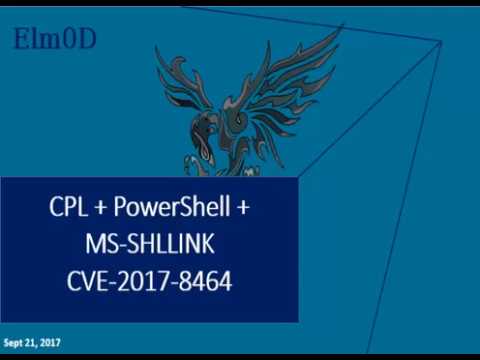 CPL + POWERSHELL + CVE 2017 8464(USB drive POC)