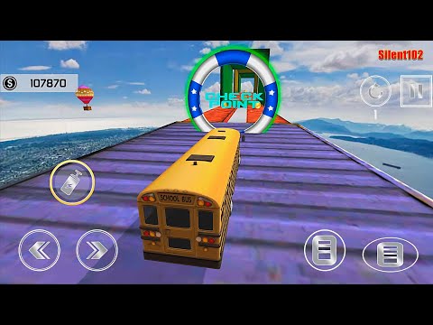 Impossible School Bus Simulator Tracks Driving #3 - Android Gameplay