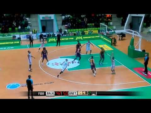 Brandon Brown with 17 Points, Balkan vs  UNET Holon, FIBA Europe Cup, Round of 16