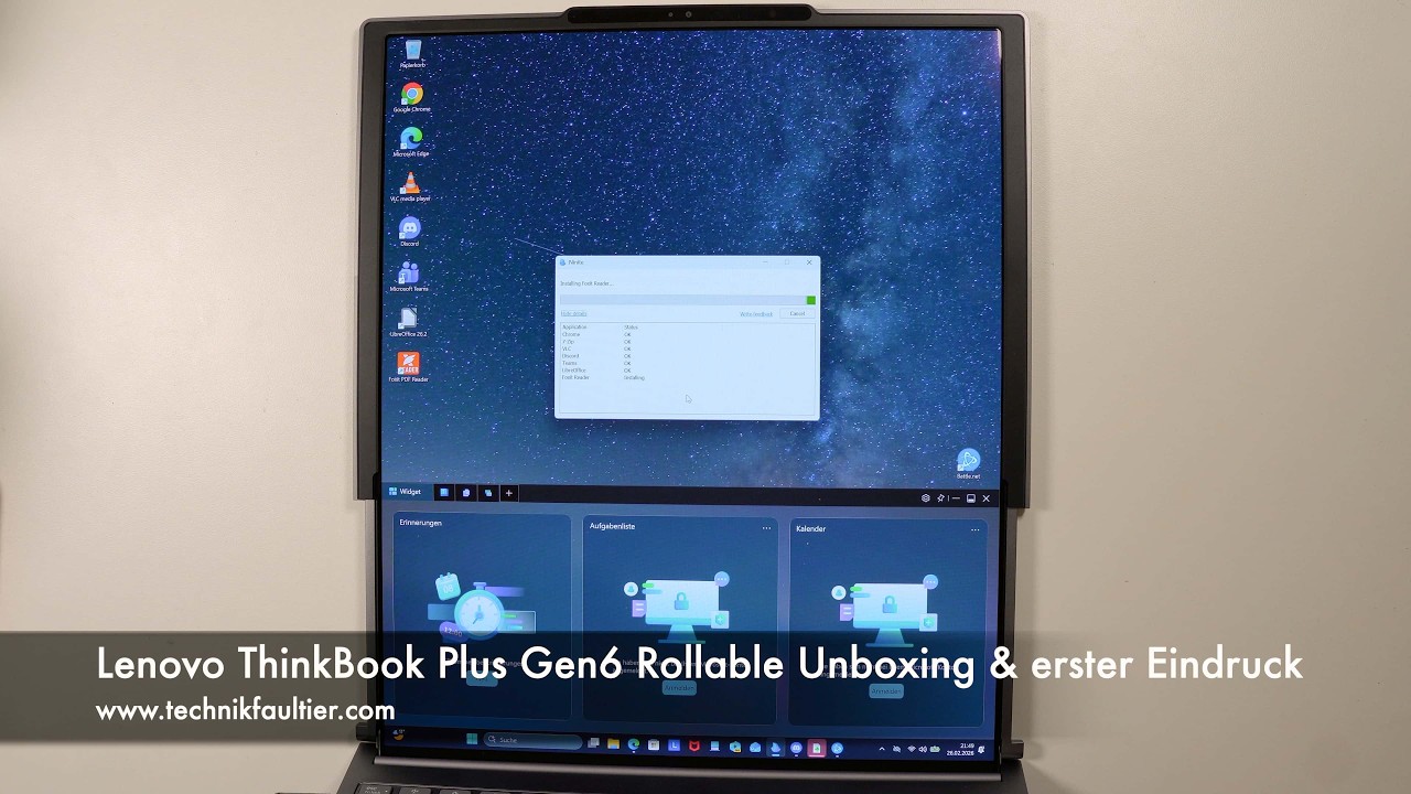 Lenovo ThinkBook Plus Gen6 Rollable Unboxing & erster Eindruck