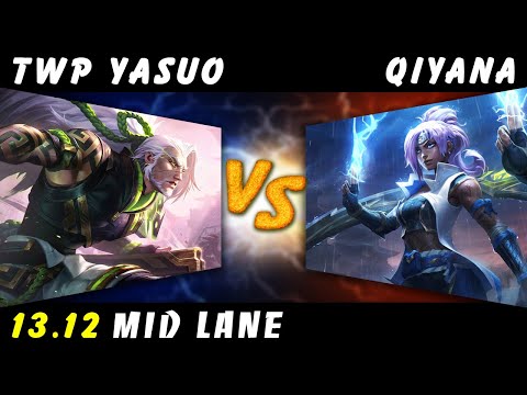 TheWanderingPro - Yasuo vs Qiyana MID Patch 13.12 - Yasuo Gameplay