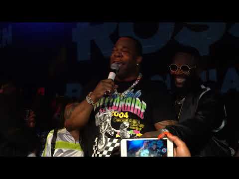 rick ross and busta rhymes at the port of miami 2 album release party