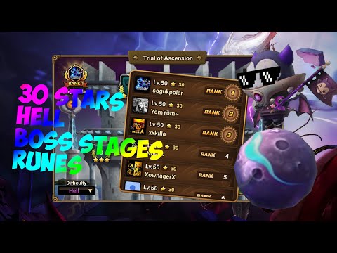 FULL 30 STARS TOA HELL FLOOR 1-10 May/June 2022 Rotation / Summoners War