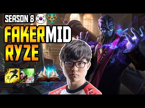 SKT T1 FAKER RYZE MID - S8 KOREA CHALLENGER