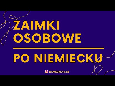 Zaimki osobowe po niemiecku Osoby po niemiecku Podstawy Niemieckiego Niemiecki dla początkujących