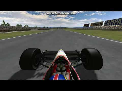 Osella FA1M Silverstone race lap 1'10"696 TV cam