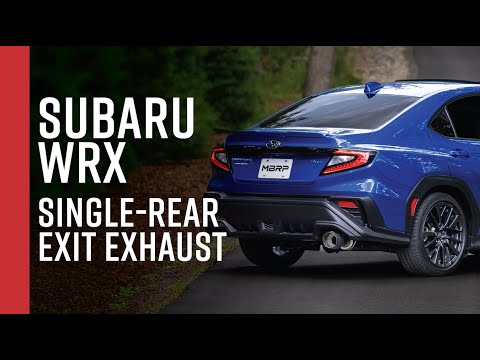 2022+ SUBARU WRX // MBRP 3" Cat-Back, Single Rear Exit Exhaust