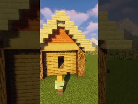 EPIC SNOWY MINECRAFT HOUSE BUILD! #Shorts