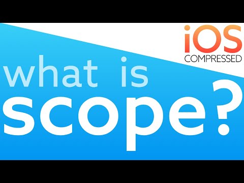 What is SCOPE? iOS Swift 4 Learn within a minute!