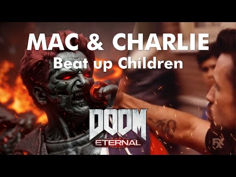 Mac and Charlie beat up kids But it's with DOOM MUSIC