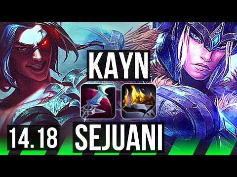 KAYN vs SEJUANI (JGL) | 7/0/7, Rank 7 Kayn, Godlike | EUW Challenger | 14.18