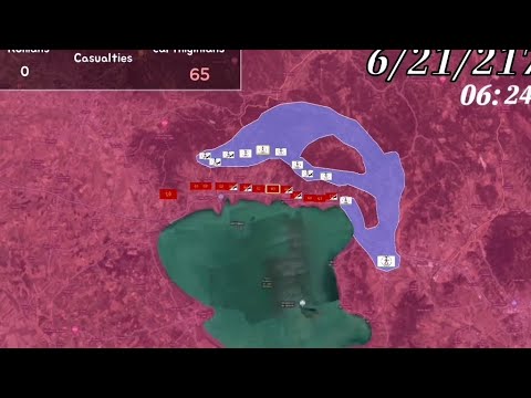 Battle of lake trásimene in 1:30 minute using Google Earth