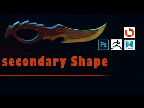 Dagger | Prop Art | ( Rendered ) | Part2  | Secondary Shape | Retopology | UV