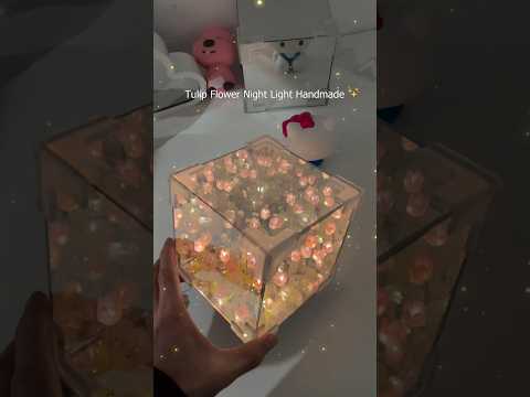 Tulips Night Lamp 🌷🛋️ Making #shorts #shortsfeed #viral #youtubeshorts #diy #tulip #tulipgarden