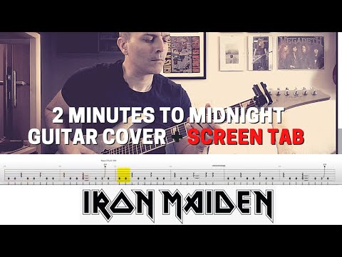 IRON MAIDEN - 2 minutes to midnight | GUITAR LESSON | GUITAR TABS