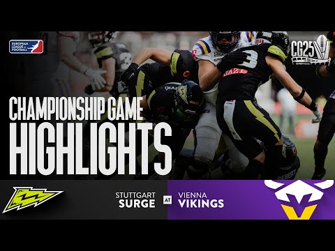 Stuttgart Surge vs. Vienna Vikings - Highlights | Championship Game | Season 2025 | Great Touchdowns