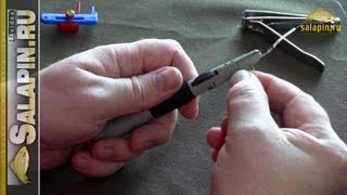 Устройство для привязки рыболовных крючков