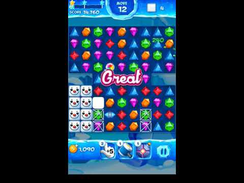 Jewel Pop Mania:Match 3 Puzzle Level 54 ( Jewel Ice Episode ) - Walkthrough ( No Booster )