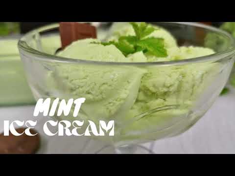 Mint Ice Cream Recipe with Fresh Mint|How to make Mint Ice Cream| Homemade Mint Ice cream|MintRecipe