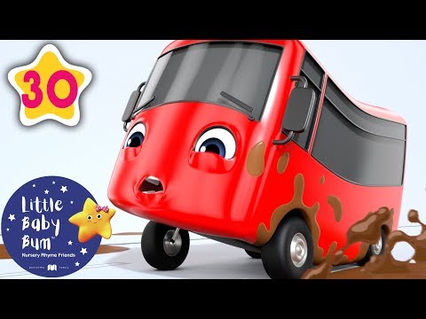 My Little Red Bus - Stuck In The Mud | + Nursery Rhymes & Kids Songs | Baby Songs | Little Baby Bum
