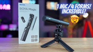 This Mic Changes Everything for Creators! 1 Mic with 4 Forms! The Boya Magic Mic is a Game changer!