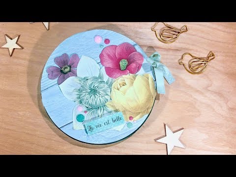 Mini álbum Circular súper Fácil - Estilo Romántico / Boho Chic