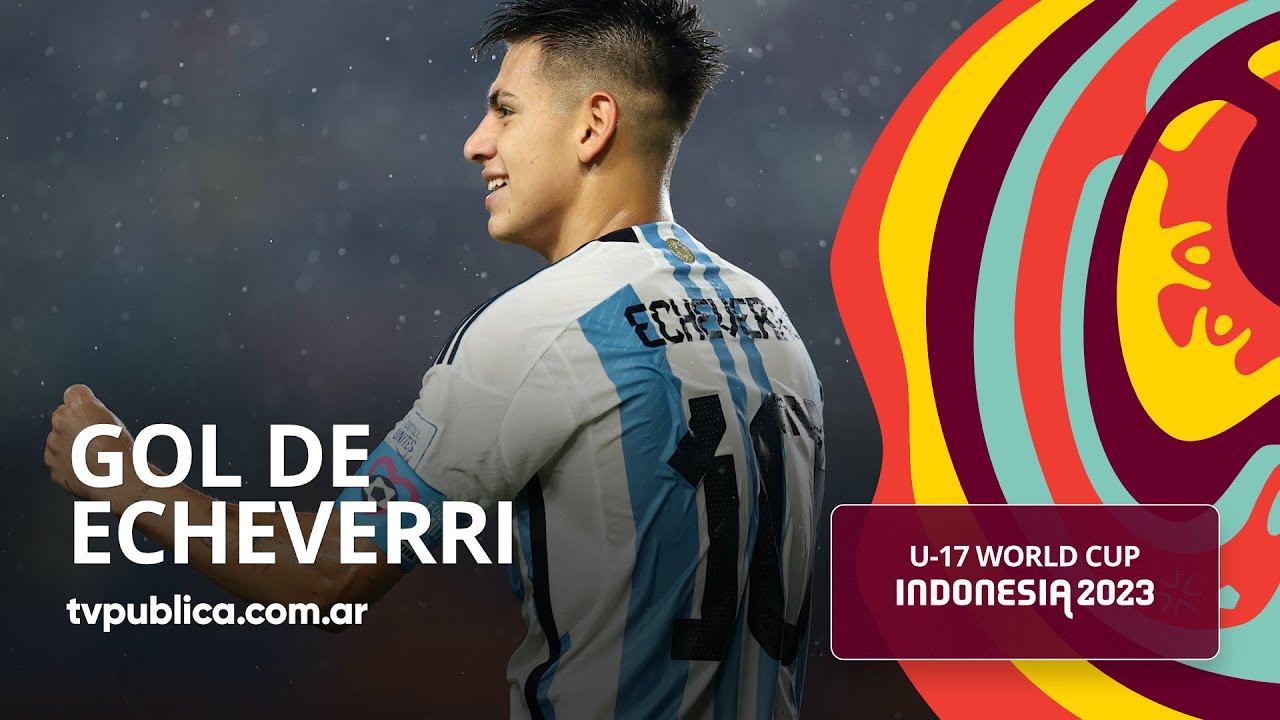 Gol de Echeverri - Argentina 3-0 Venezuela - Copa del Mundo Sub-17 Indonesia 2023