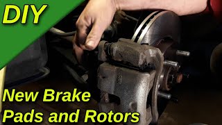 Front Brake Job.  Replace Brake Pads and Rotors on 2014 KIA Soul