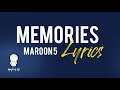 Maroon 5 Memories Lyrics Clean And Smooth