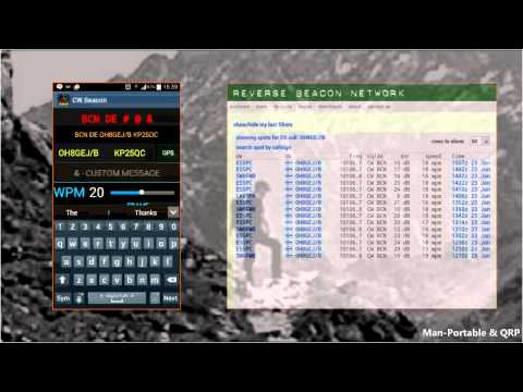 CW Beacon for Ham Radio Video