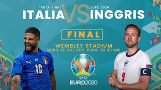 Link Live Streaming Final Euro 2020 Italia vs Inggris, Disiarkan di RCTI & Mola TV Pukul 02.00 WIB
