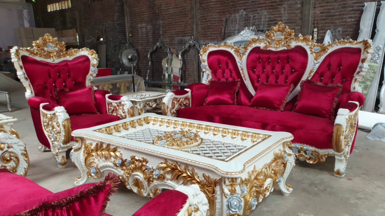 Sofa Mewah, Sofa Jepara, 1 Set Sofa Tamu Klasik