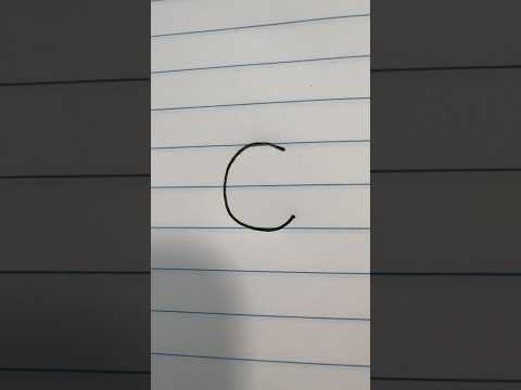 How to Write the English Letter “C”