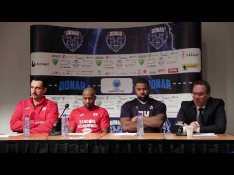 Press conference Donar Groningen - PBK Lukoil Akademik