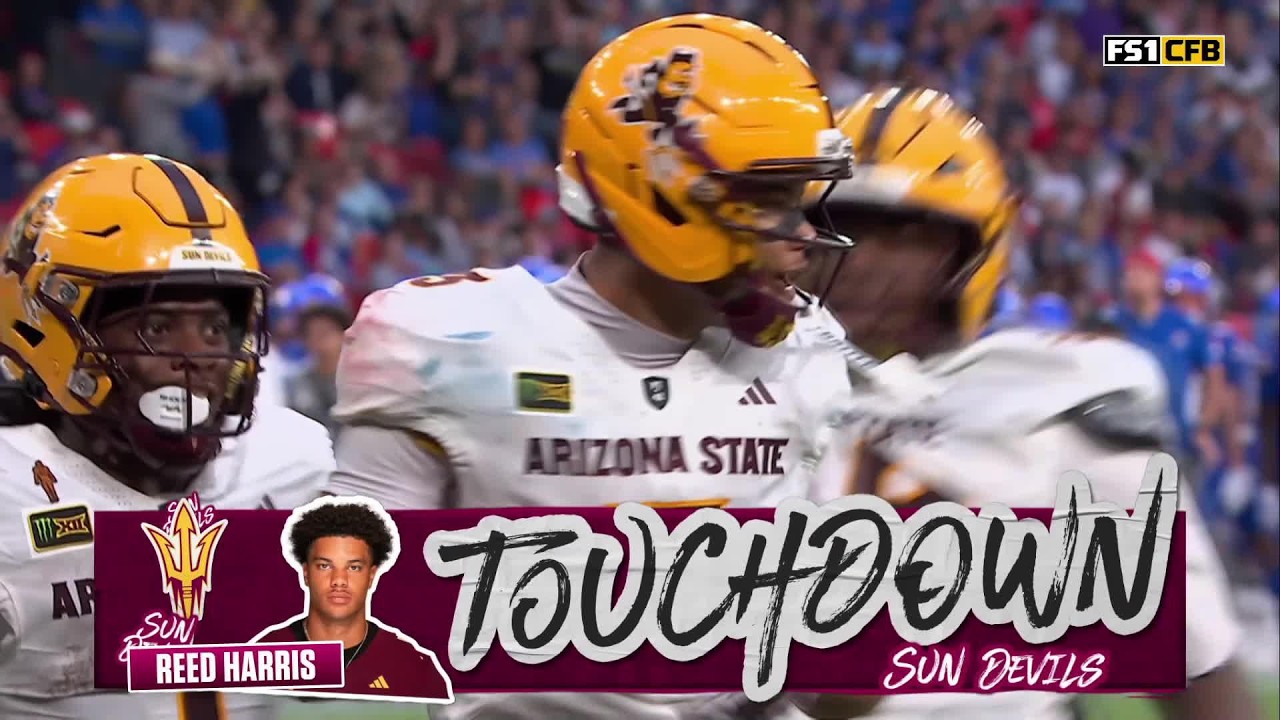 TOUCHDOWN DE REED HARRIS | Arizona St. 10-7 Kansas | Union Jack Classic | College Football