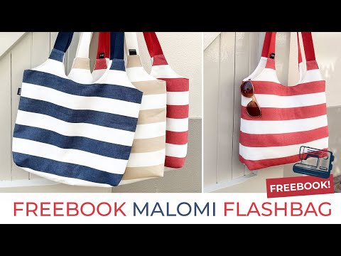 Tasche nähen ♥ Freebook FlashBAG | Stoffe Hemmers