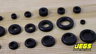 Rubber Grommet Assortment Kit 125 Pieces - video thumbnail 4