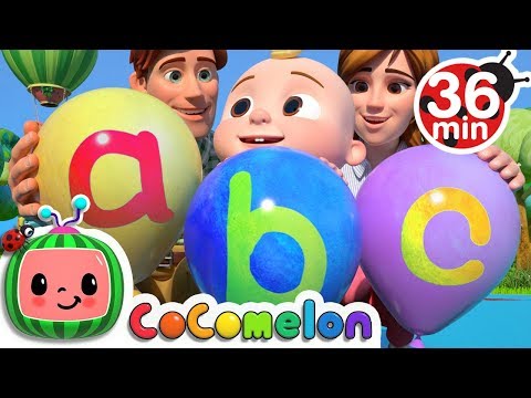 ABC Song with Balloons + More Nursery Rhymes & Kids Songs - CoComelon