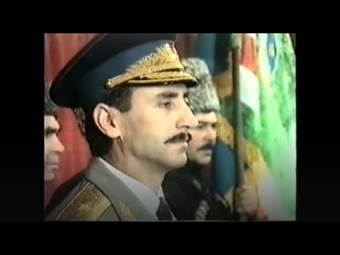 Dzhokhar Dudayev's Inauguration as president of Chechnya 1991