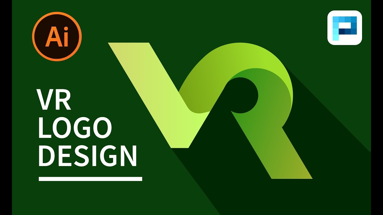 VR Logo Design In Adobe Illustrator CC