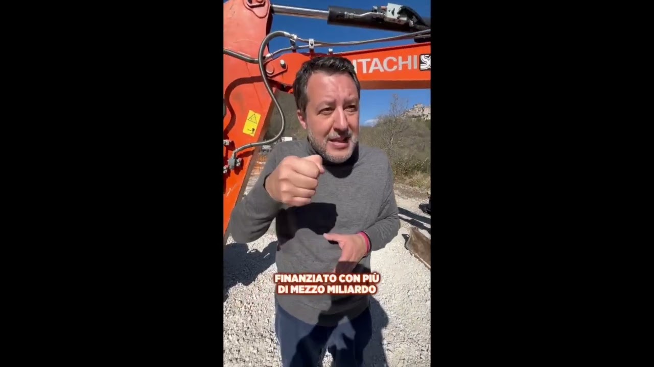 SALVINI: "DOPO 40 ANNI DI ATTESA, SALARIA A 4 CORSIE. PIÙ SICUREZZA E SVILUPPO PER ROMA E TERRITORI"