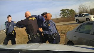 Driver takes off on ARKANSAS STATE POLICE - it does not end well for the driver