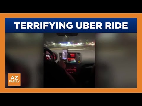 Video shows Uber driver swerving as passengers scream
