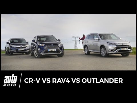 Toyota RAV4 / Honda CR-V / Mitsubishi Outlander PHEV : le match des SUV hybrides