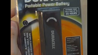 How To Keep Your Cell Phone Charged All Day -- Duracell Portable Power Battery Unboxing & Test
