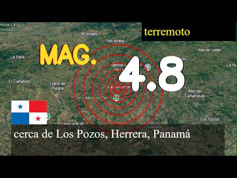 😱🚨  Terremoto cerca de Los Pozos, Herrera, Panamá actualizaciones en vivo hoy: Terremoto de magnitud