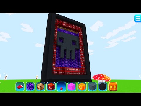 RealmCraft with Skins Export to Minecraft Gameplay #285 (iOS & Android) | Scary Portal 😳